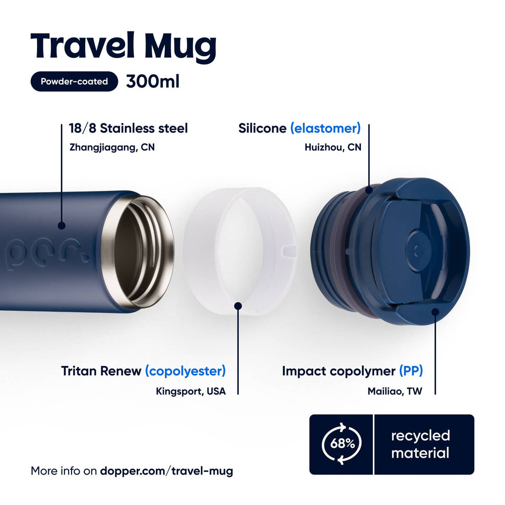 Dopper Travel Mug 300 ml - Breaker Blue