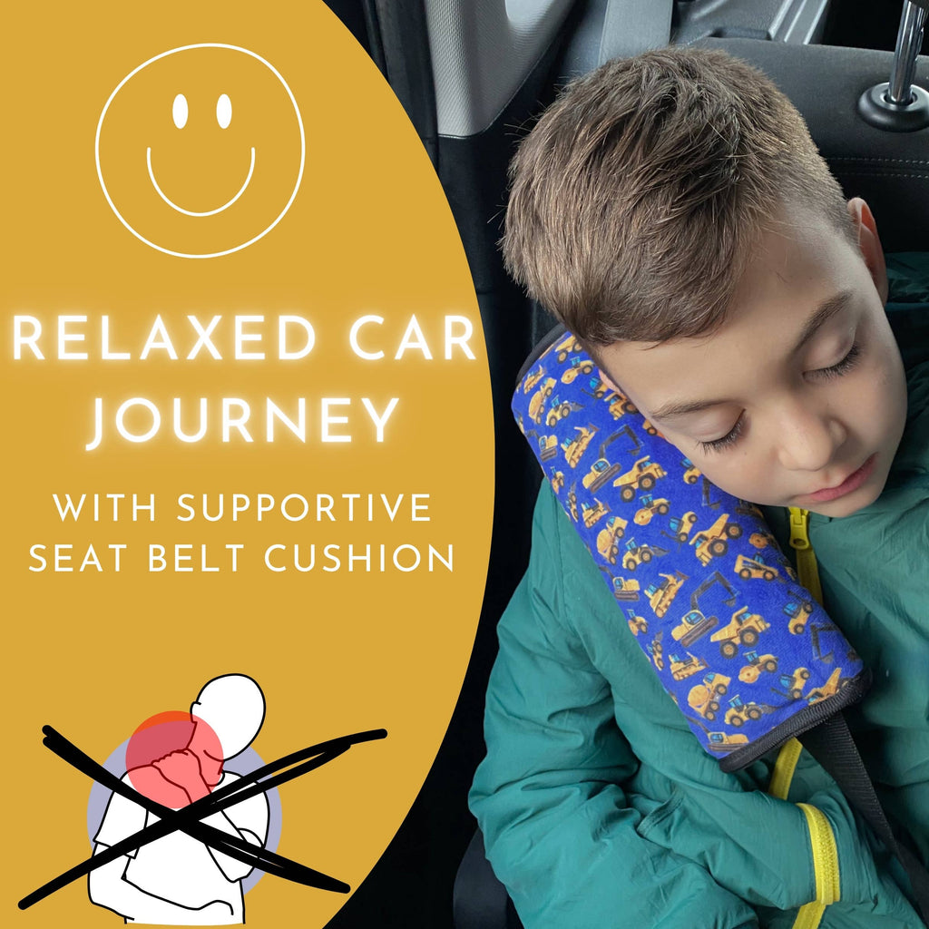 Car sleeping pillow construction vehicles
