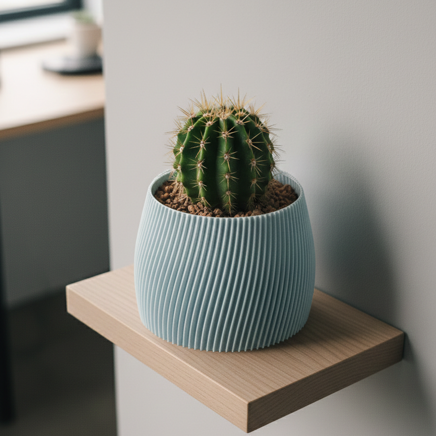 Geometric Planter - Pastel colors - 3D printed -Plant based