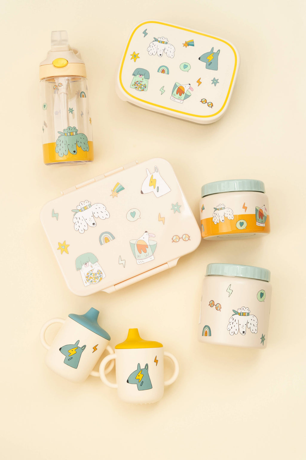 Insulated Stainless Steel Bottle for Kids Funky Dogs