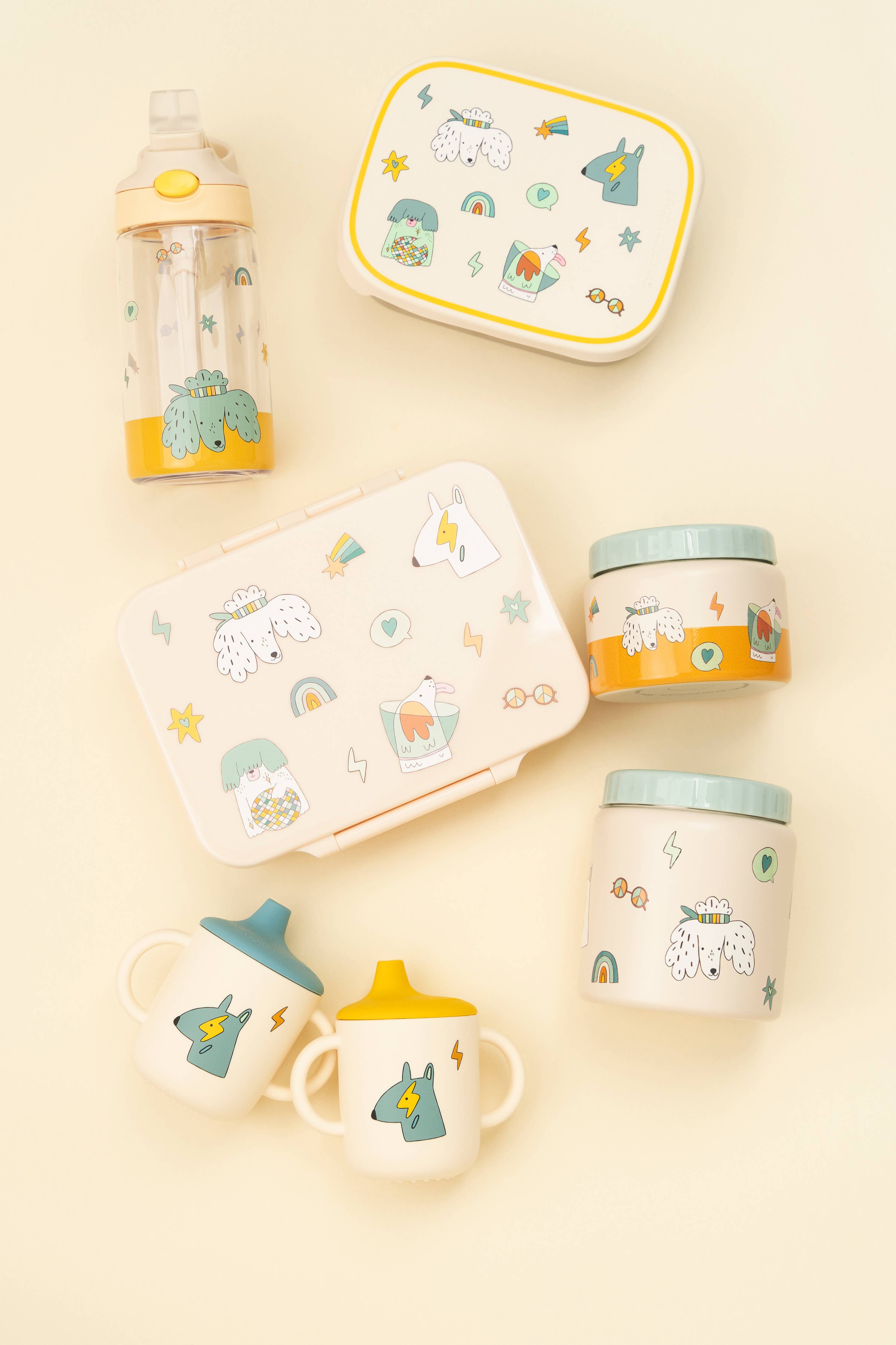 Insulated Stainless Steel Bottle for Kids Funky Dogs