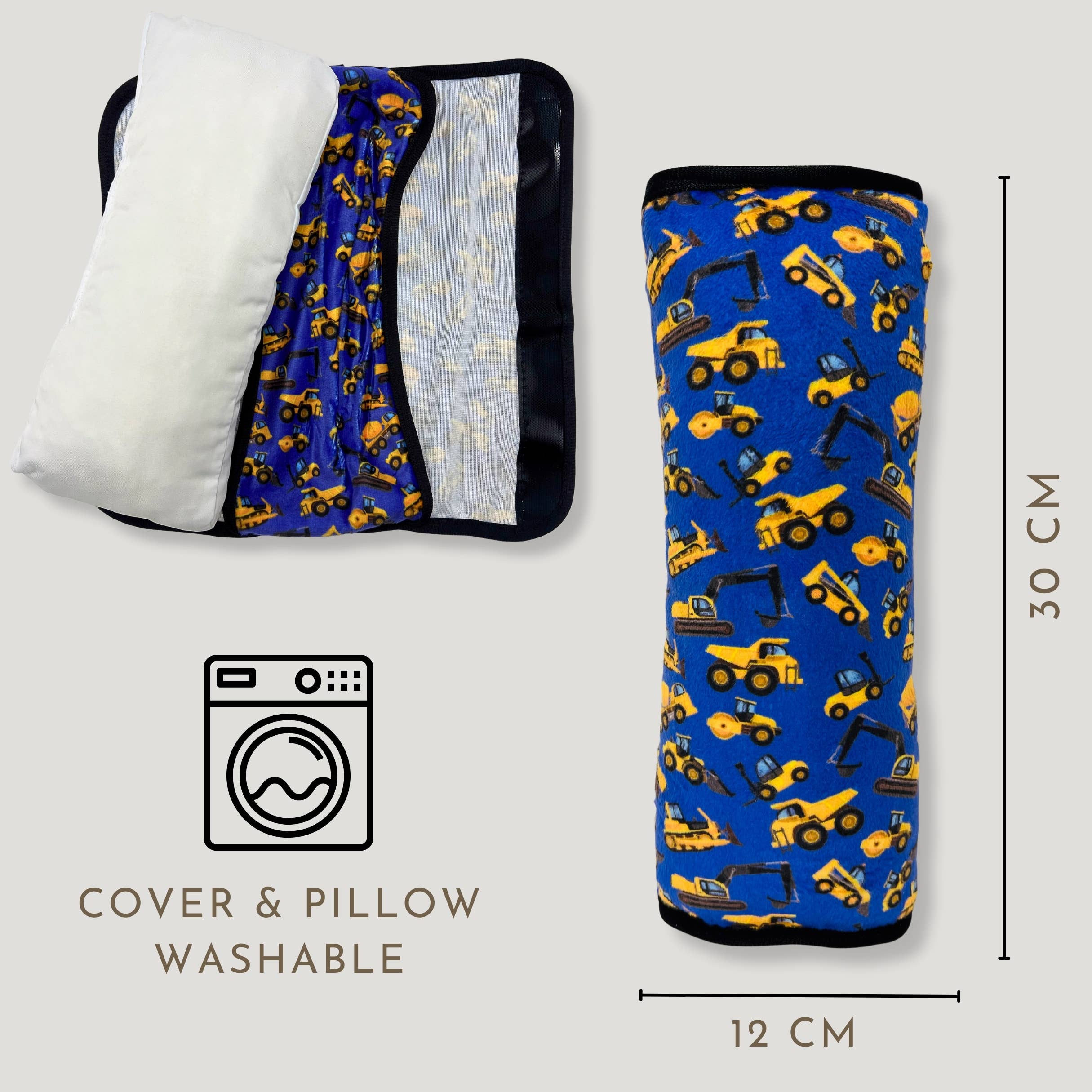 Car sleeping pillow construction vehicles