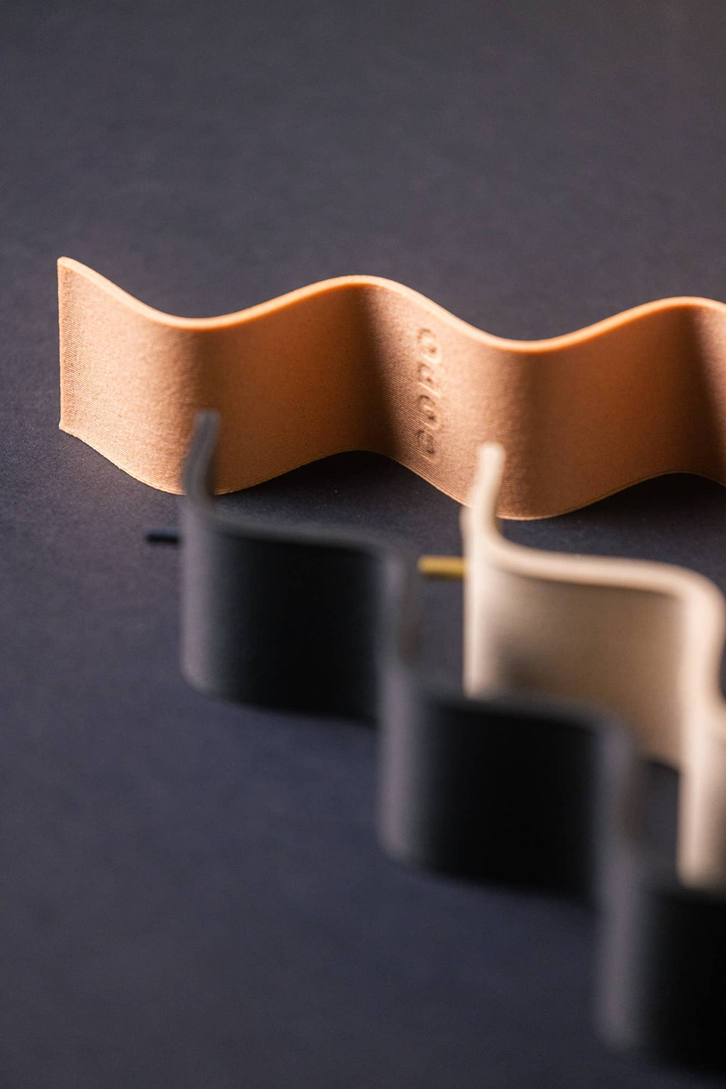 Incense Holder - Wood-based with metal insert - Curly