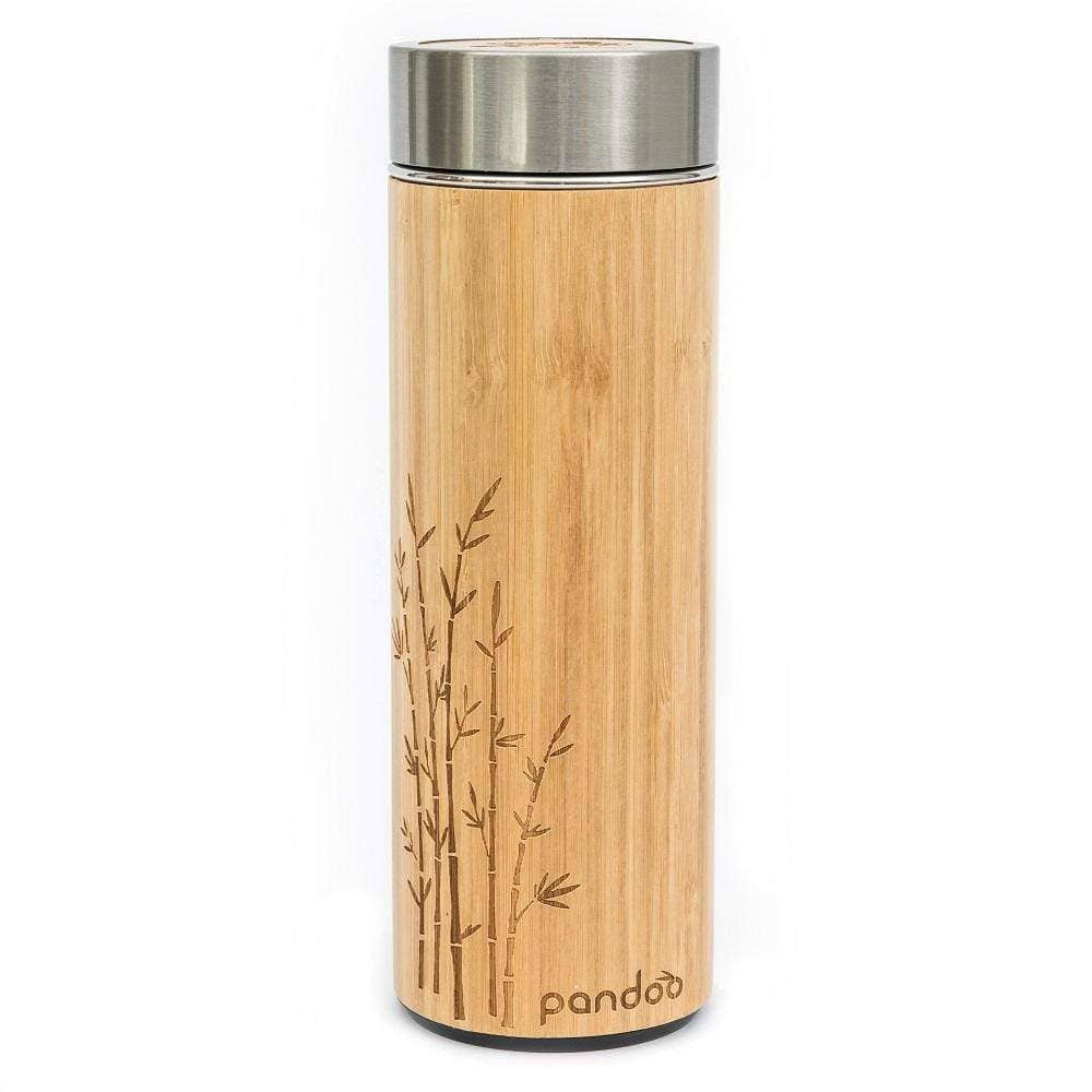 Bamboo Thermo Mug with Tea Strainer
