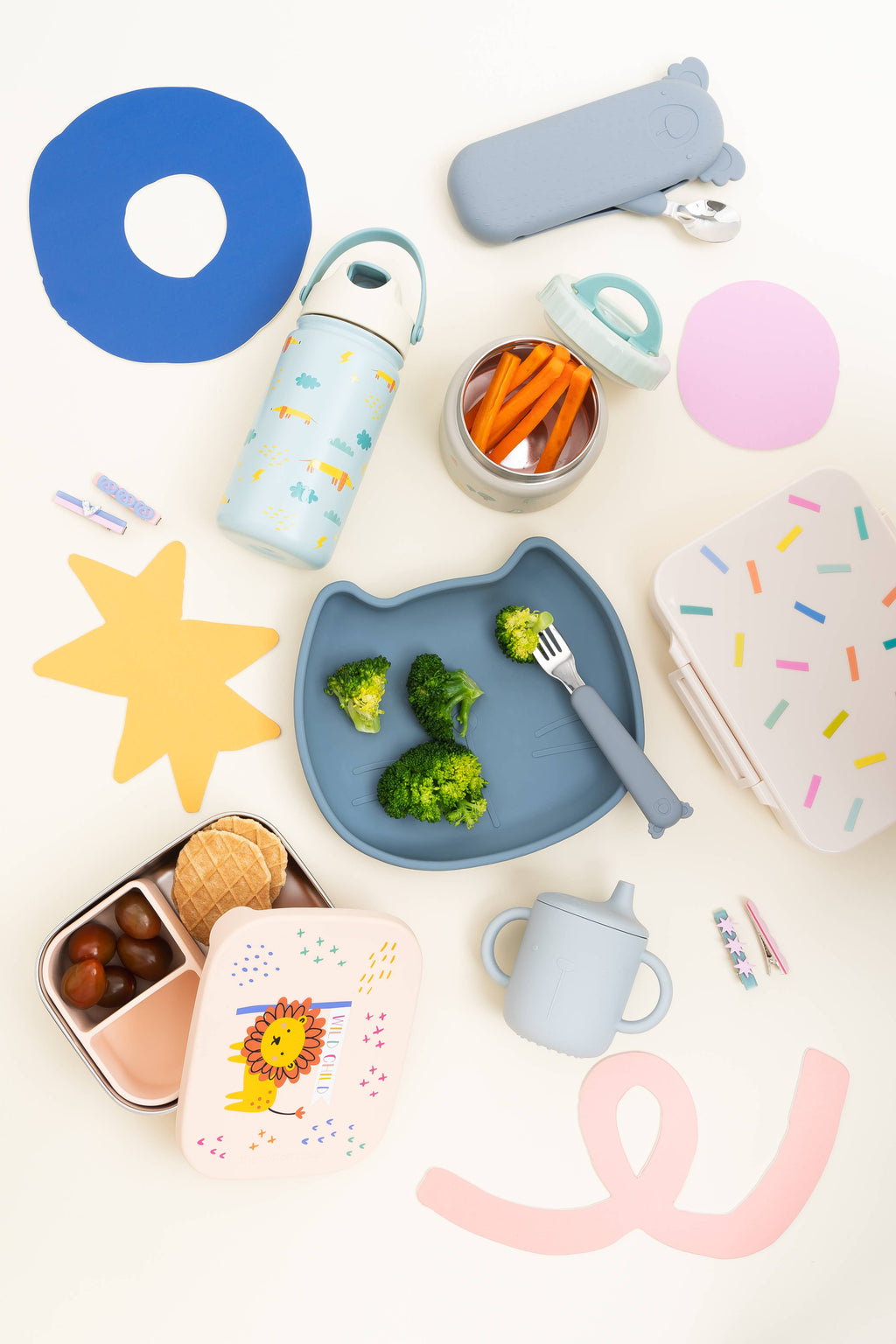 STAINLESS STEEL LUNCHBOX with compartments for KIDS Rainbow