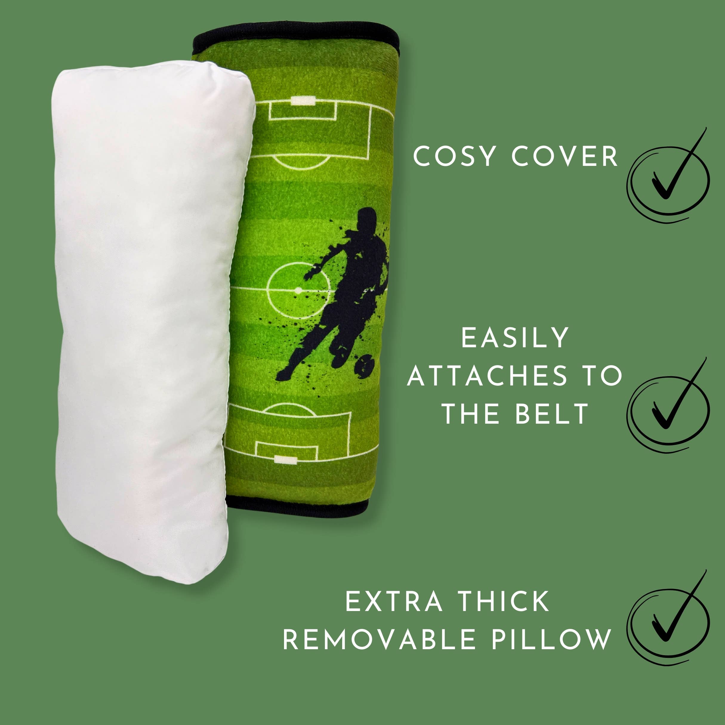 Car sleeping pillow soccer