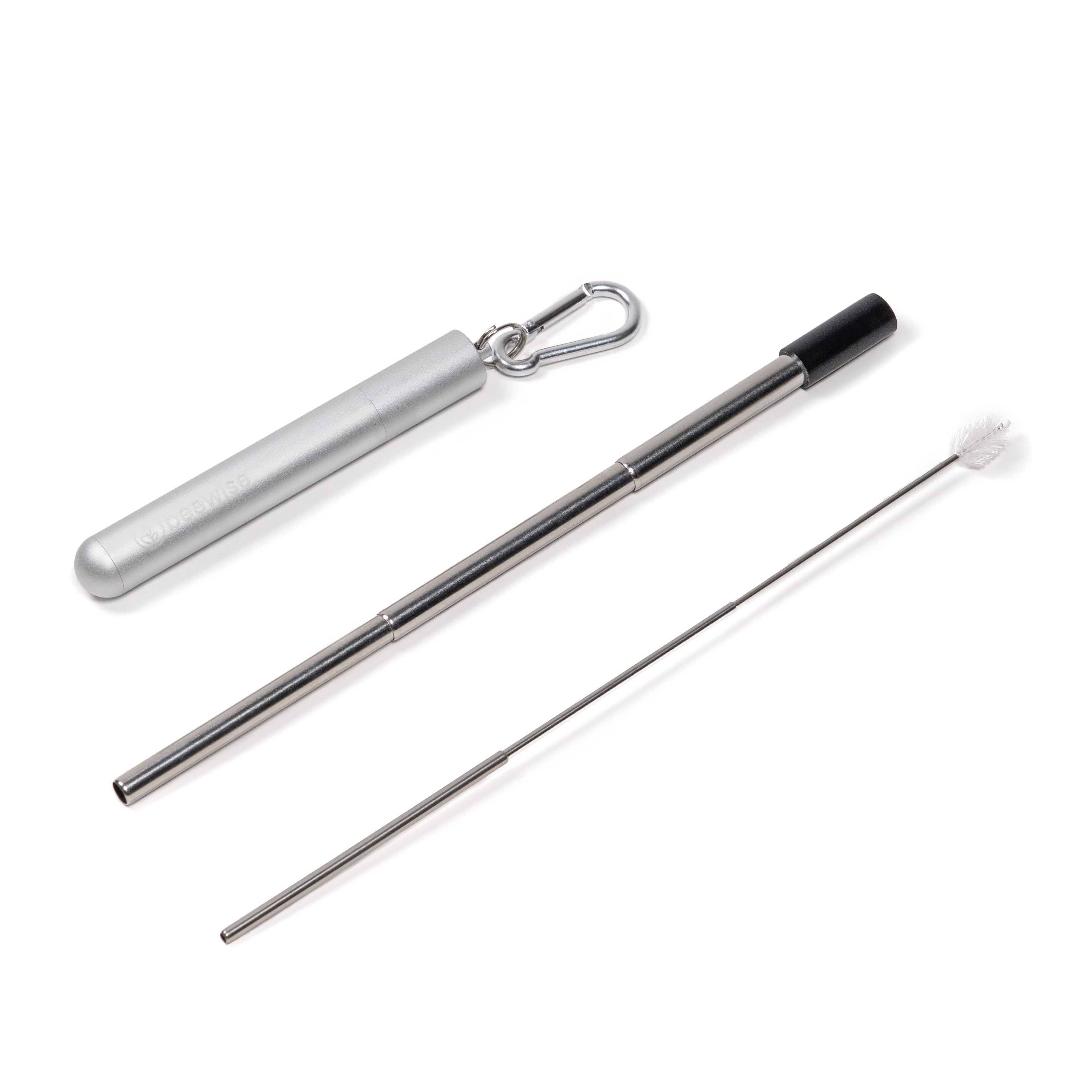 Leafera_Collapsible straw with cleaning brush