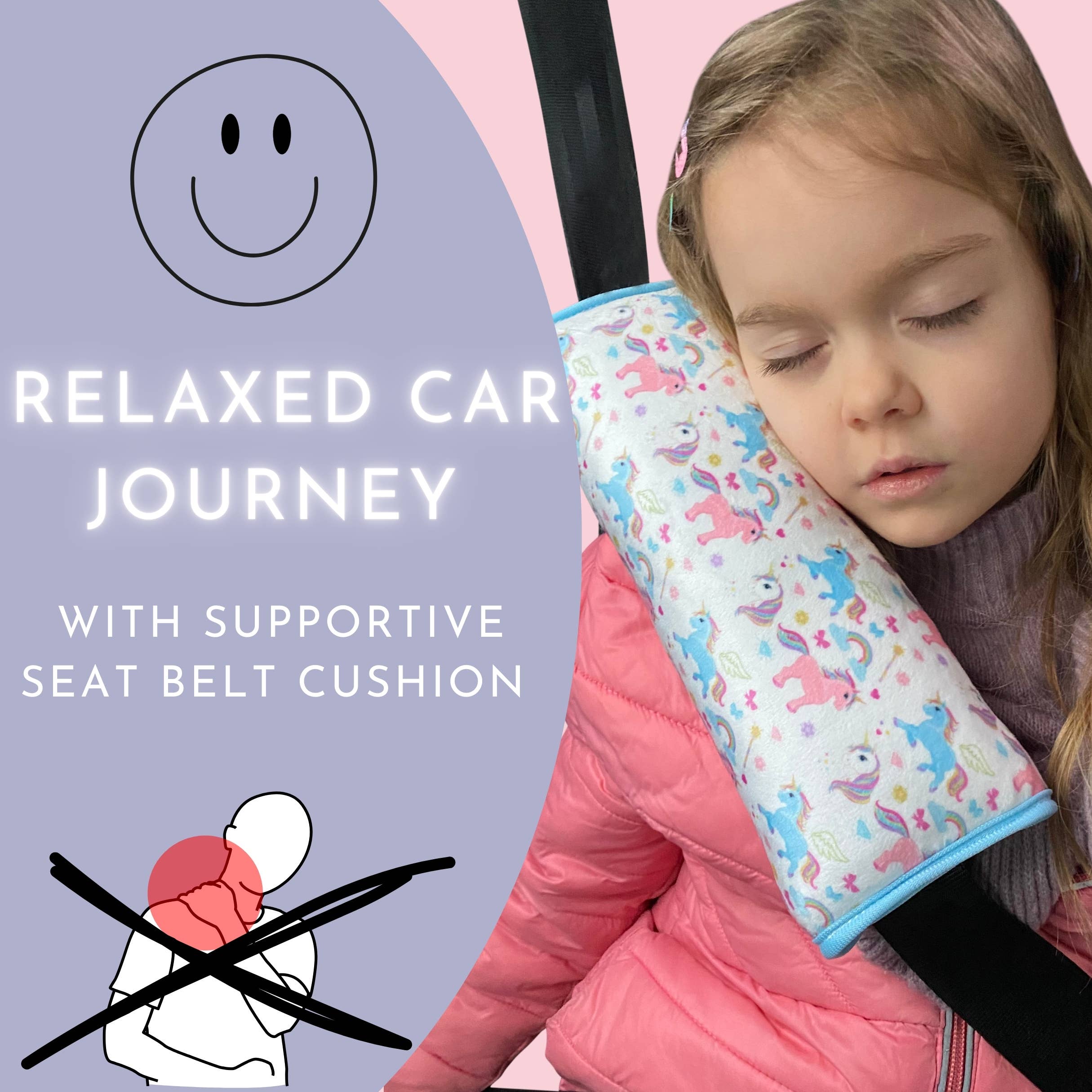 Car sleeping pillow unicorn