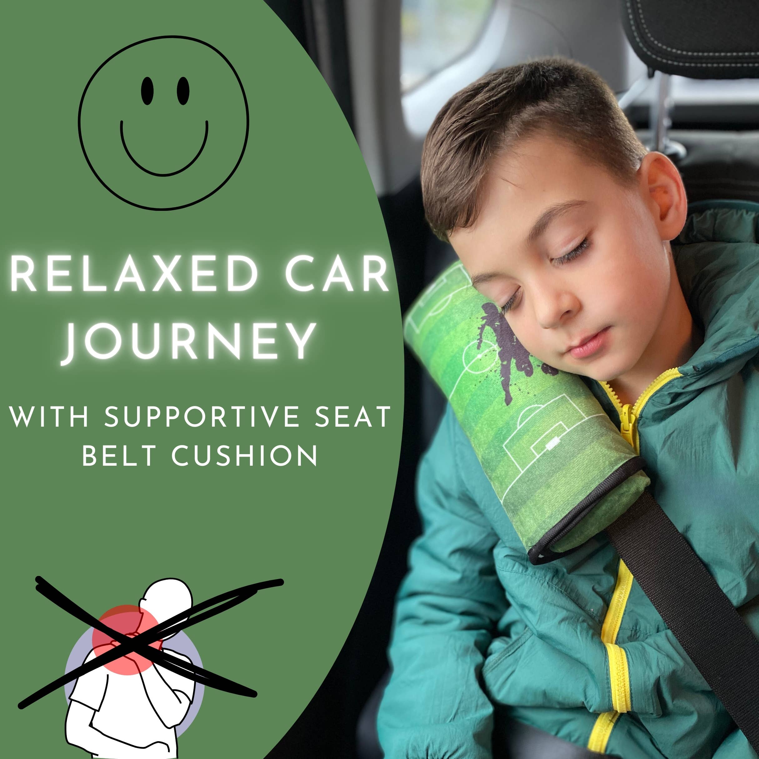 Car sleeping pillow soccer
