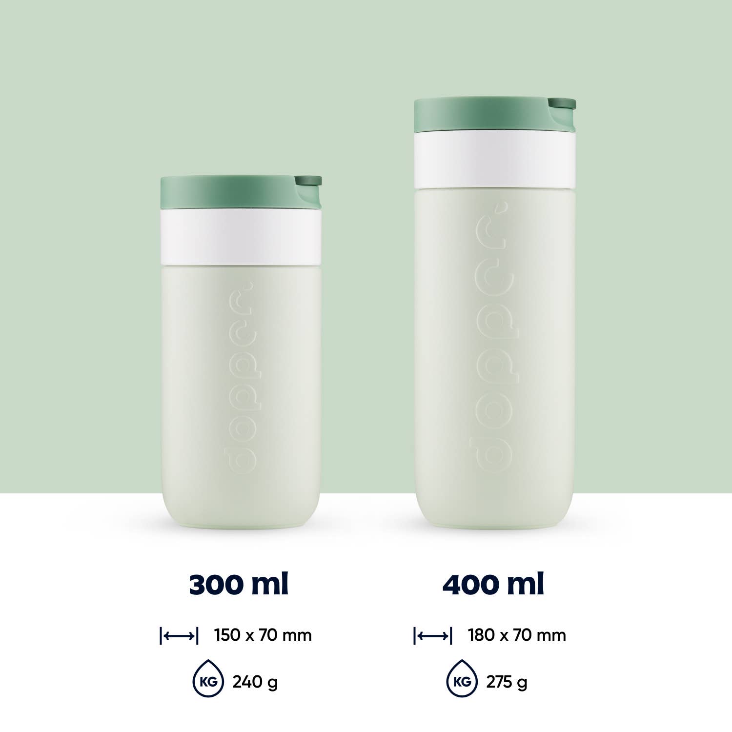 Dopper Travel Mug 400 ml - Forest Green