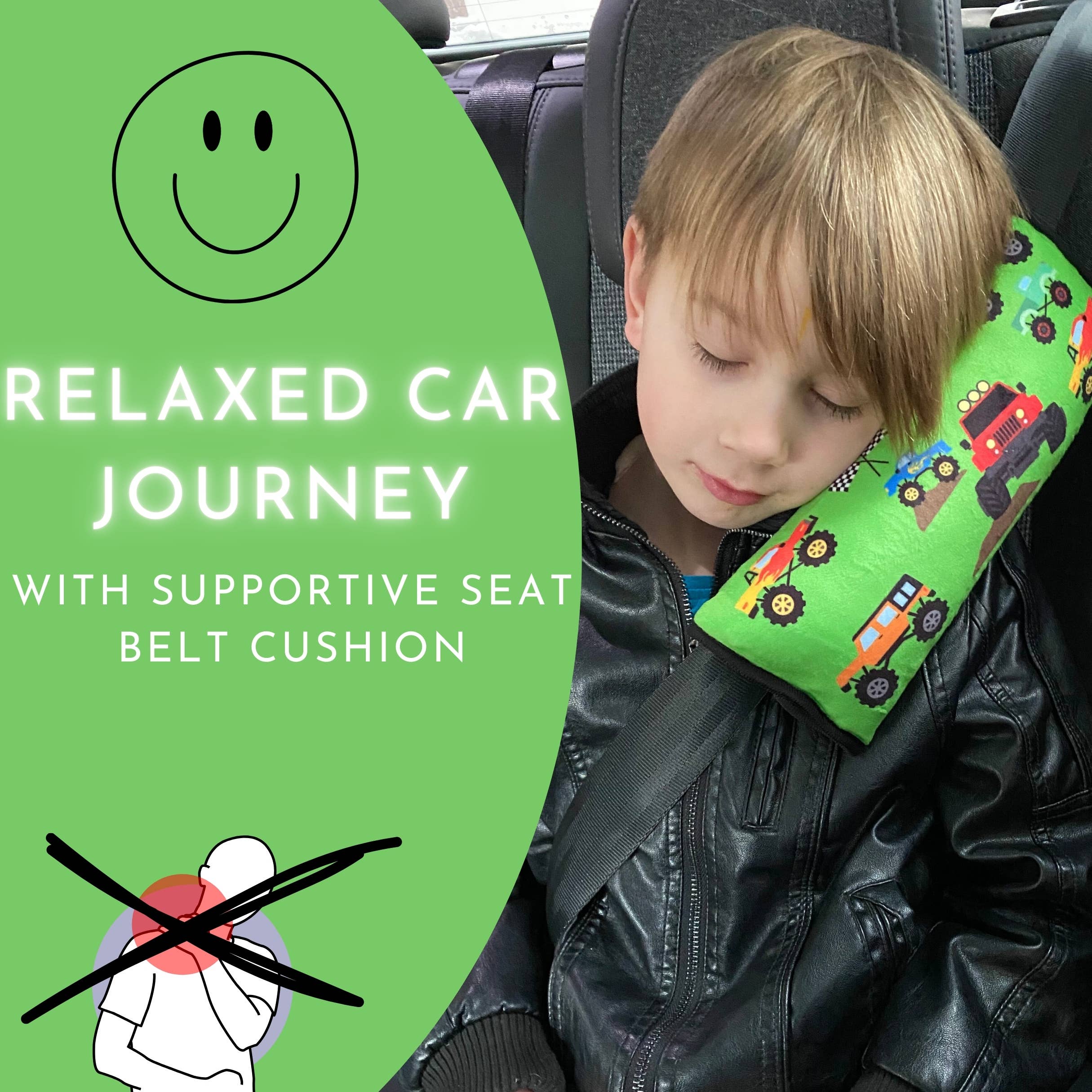 Car Sleeping Pillow - Monster Truck