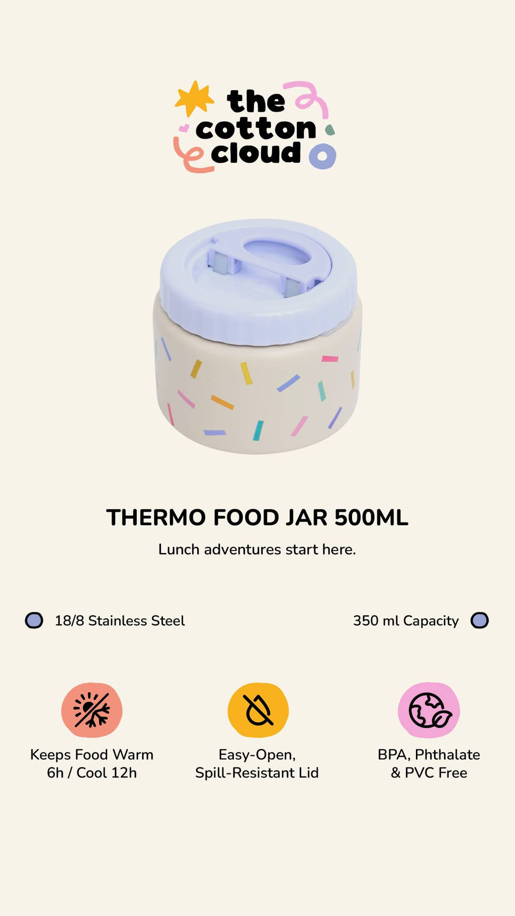 Thermo Food Jar Woof Gang 350ml