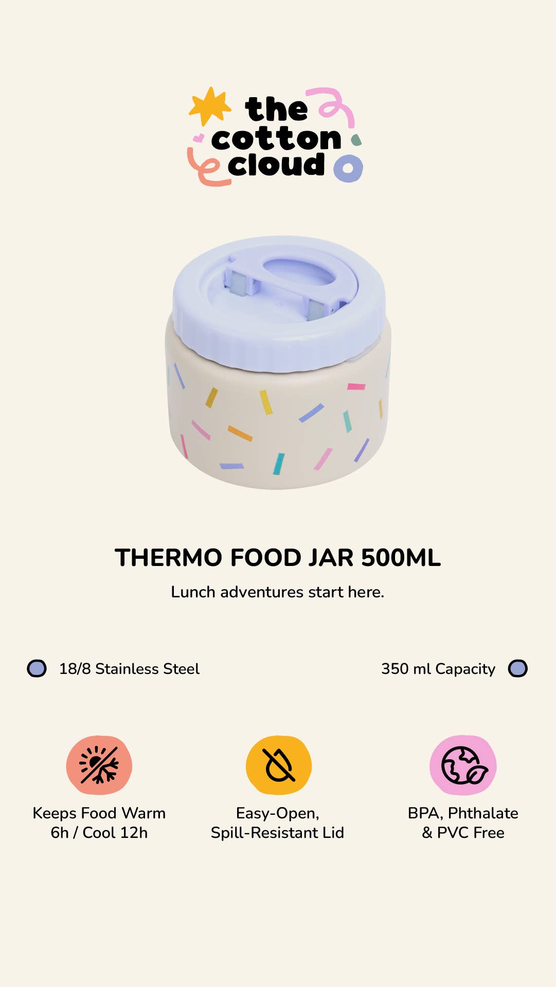 Thermo Food Jar Woof Gang 350ml