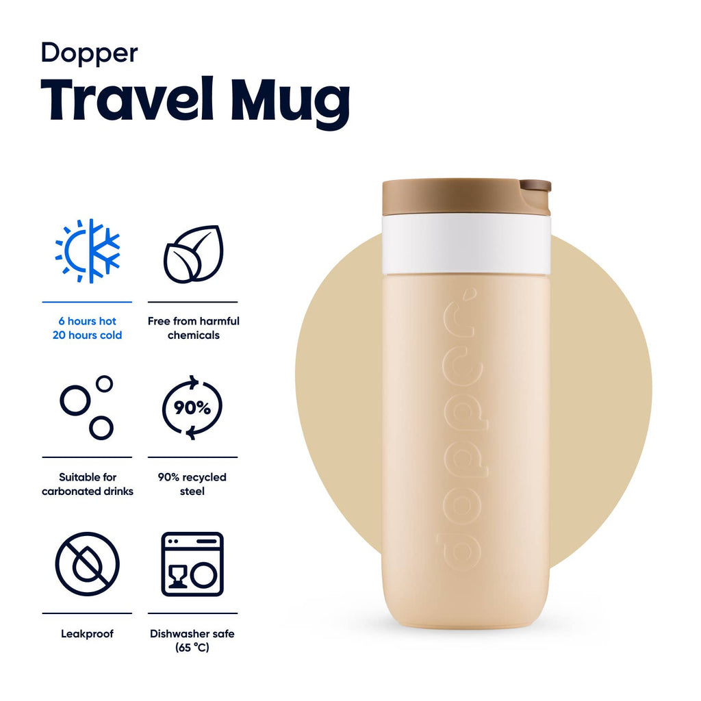 Dopper Travel Mug 400 ml - Earthy Brown